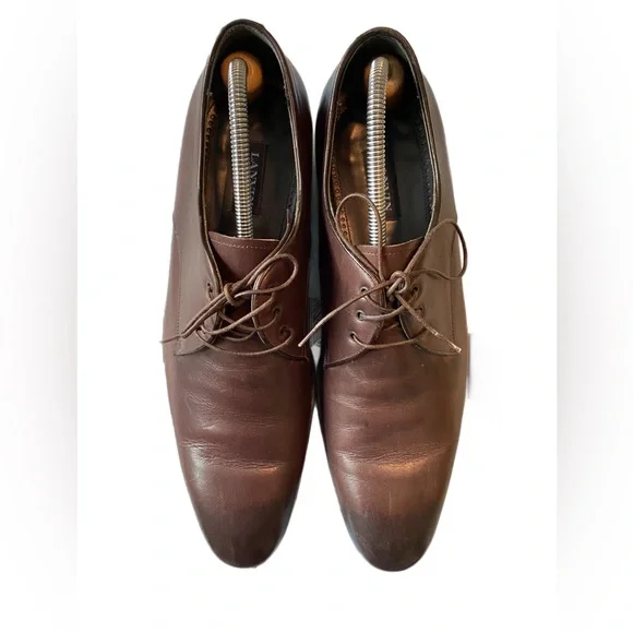 Lanvin Brown Leather Derby Men’s Shoe - Picture 2 of 8